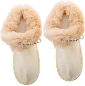 1 Pair Furry Shoes Insoles Liner Winter Warm Sliers Liner Plush Liners for Clogs Snow Boots Liner Comfortable Windproof Easy to Clean Size 38-39
