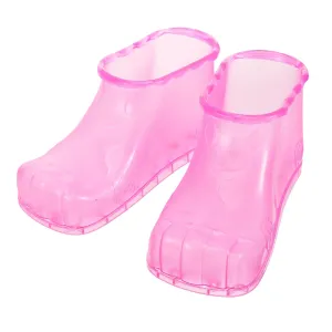 1 Pair Soaking Shoes Foot Soak for Massage Tub Portable Bath Spa Shoes Plastic
