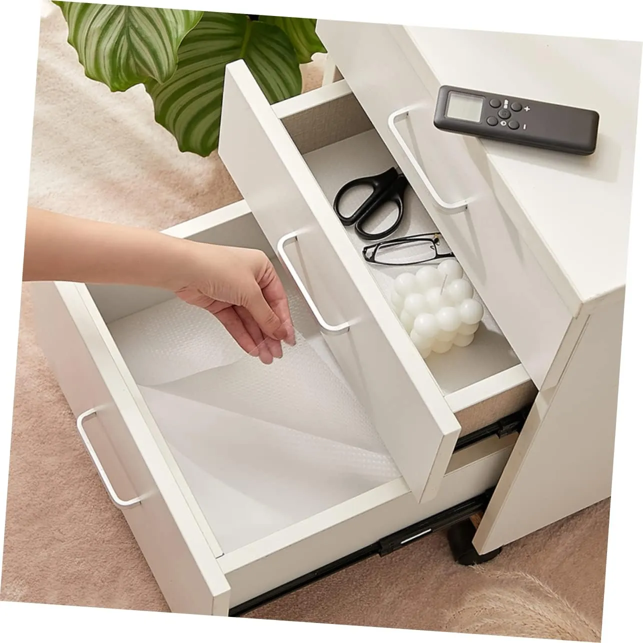 1 Roll Shelf Liner Pad Drawer and Cabinet Protector Versatile Liner for Kitchen Office Easy to Cut to Any