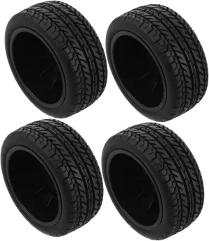 1/10 Scale Car Tires 4pcs Replacement for Remote Control Trucks Cars Mini Tires for Off-