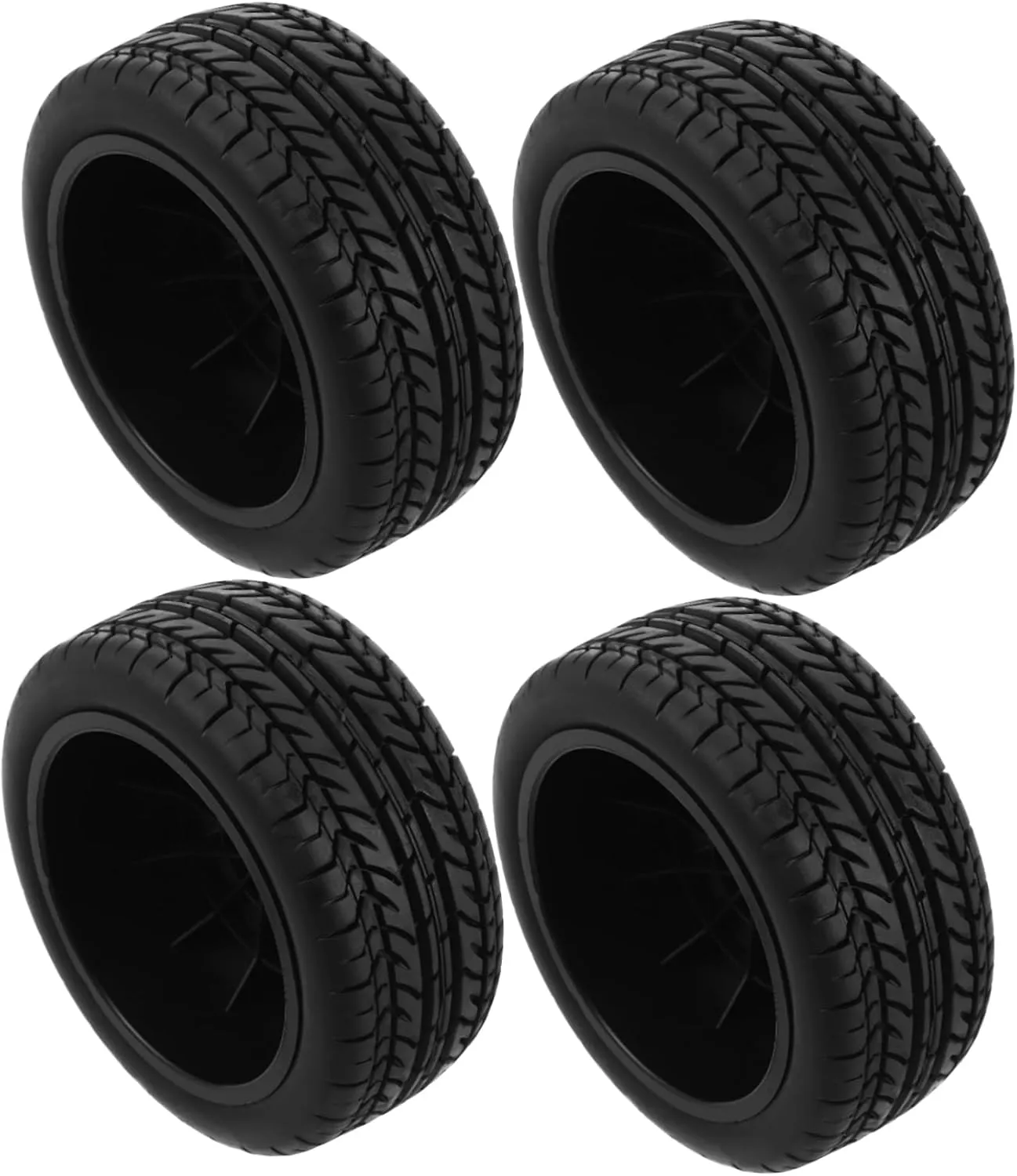 1/10 Scale Car Tires 4pcs Replacement for Remote Control Trucks Cars Mini Tires for Off-