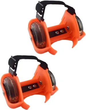 1Pair Glowing Portable Adjustable Roller Skate Shoes for Fun Heel Wheels for Active Play Lightweight and Easy to Store Eye Catching Design for Skating Fun