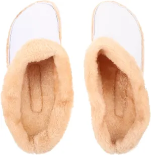 1Pair Warm Detachable Hole Shoe Inserts for Winter Plush Liner for Men Women Easy to Clean Replacement Cozy Footwear for Cold