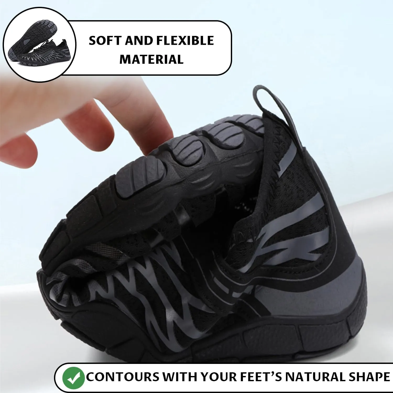 2025 New Barefoot Shoes for Women Mens,Hike Barefoot Shoes Womens Footwear,Comfortable & Non-Slip Barefoot Vitality Shoe Women's Athletic Footwear,Wide Toe Box Water Shoe for Women Men