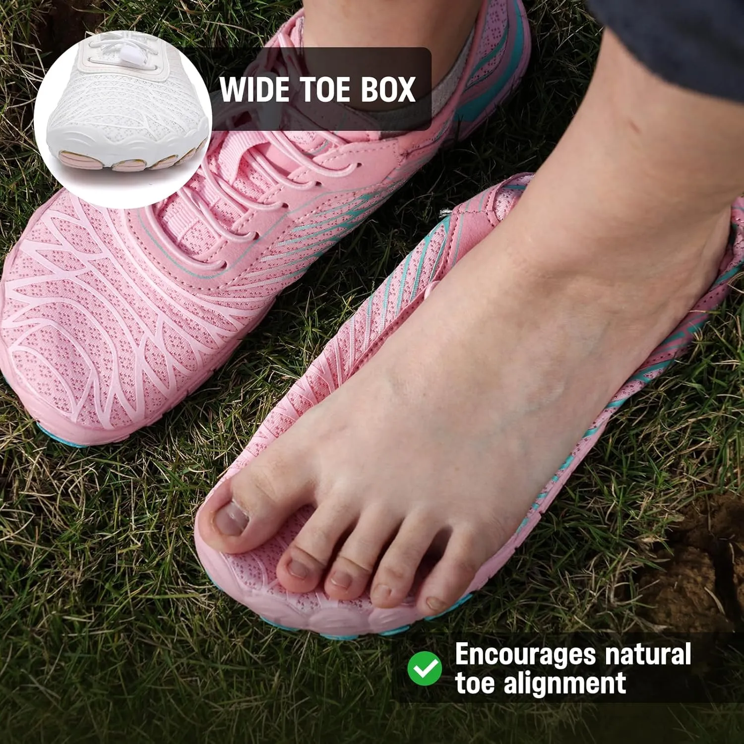 2025 New Barefoot Shoes for Women Mens,Hike Barefoot Shoes Womens Footwear,Comfortable & Non-Slip Barefoot Vitality Shoe Women's Athletic Footwear,Wide Toe Box Water Shoe for Women Men