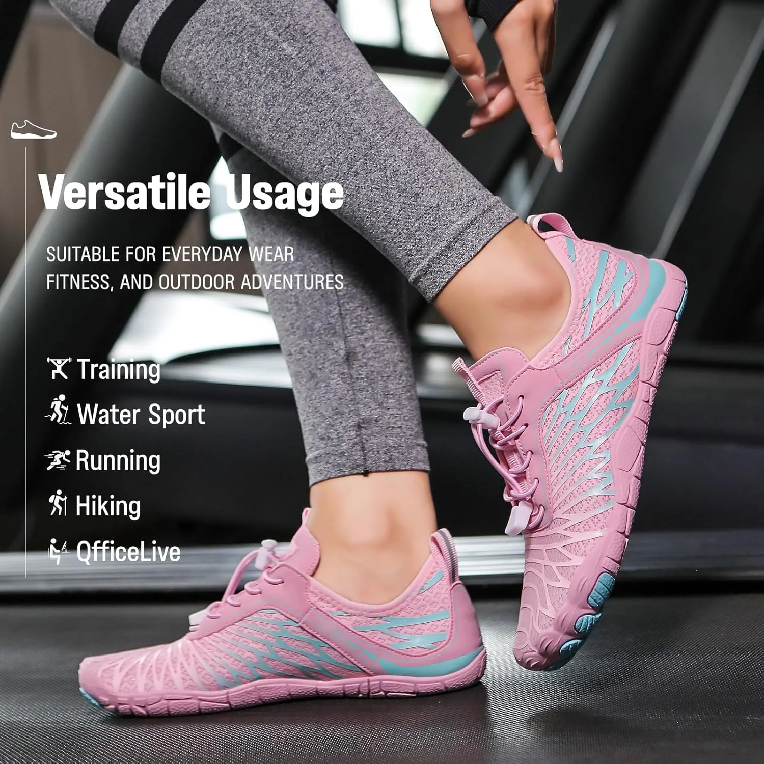 2025 New Barefoot Shoes for Women Mens,Hike Barefoot Shoes Womens Footwear,Comfortable & Non-Slip Barefoot Vitality Shoe Women's Athletic Footwear,Wide Toe Box Water Shoe for Women Men
