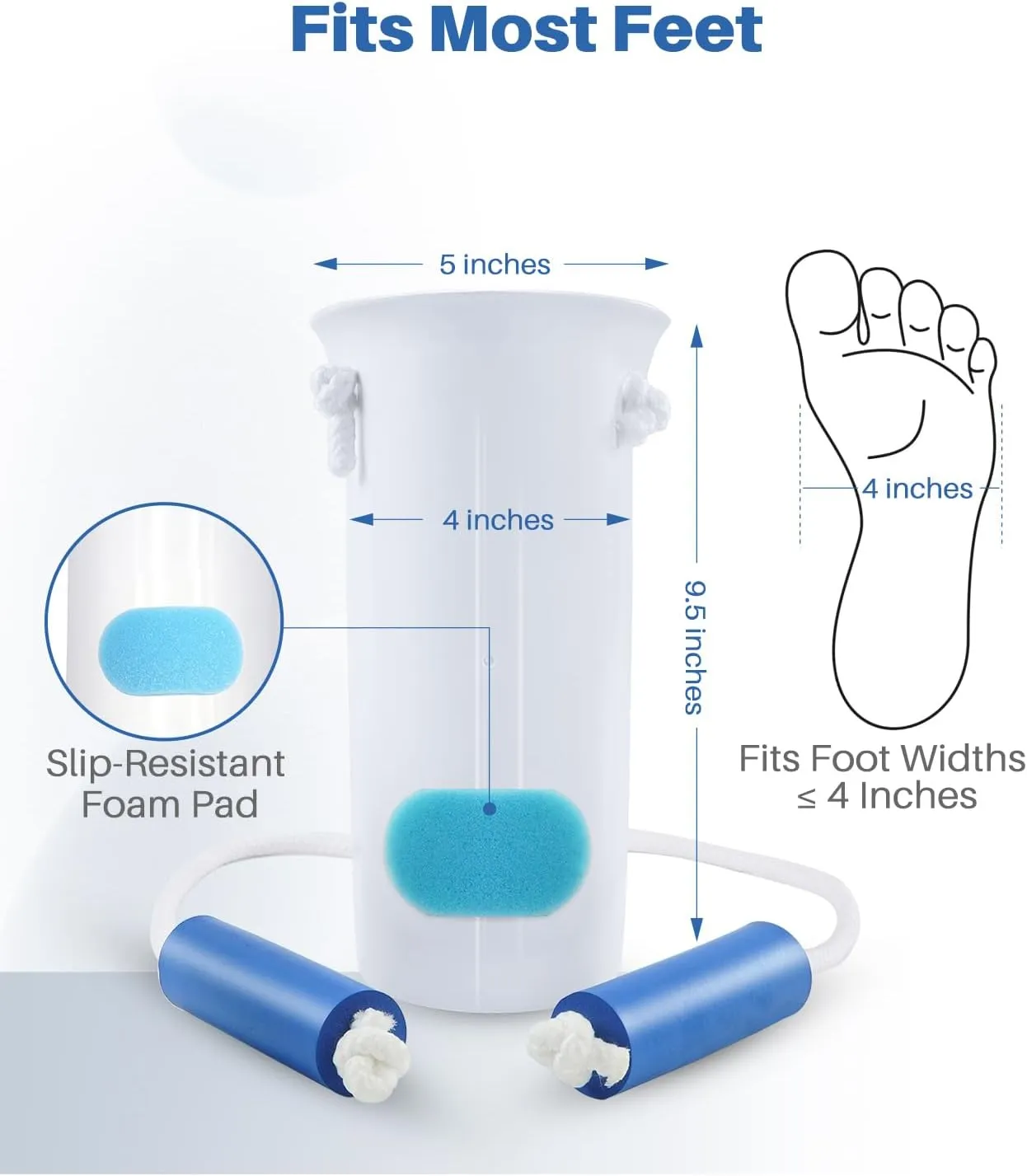 3 in 1 Sock Aid Device for Seniors Kit [Sock Aid and Dressing Stick] -Sock Aide Device with Foam Handles, 35 Inch Adjustable Extended Shoe Horn & Sock Puller Aid Easy On and Off