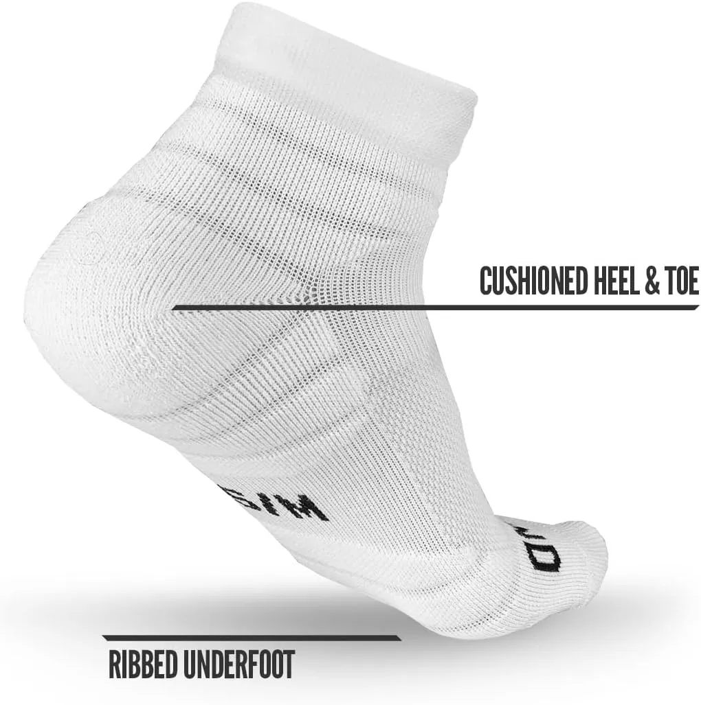 3 Pairs Nxtrnd Quarter Socks for Men & Boys, Padded Athletic Socks for Football
