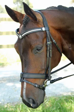 3 Row V with Shields Snaffle Bridle