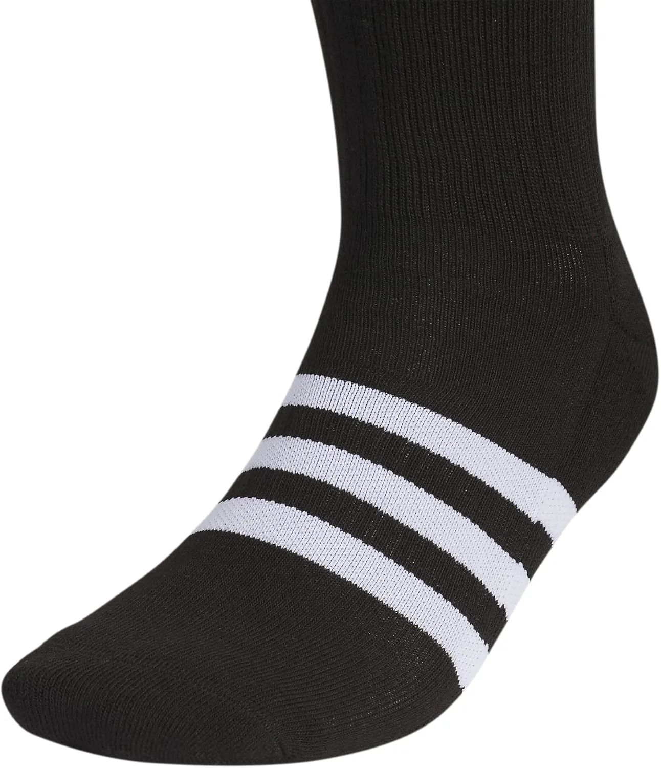 adidas Adaptive Crew Socks (3-Pairs) with Durable Reinforced Cuff for Easy Self-Dressing