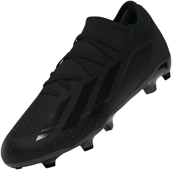 adidas Mens X Crazyfast.3 Firm Ground Soccer Cleats Cleated, Firm Ground - Black