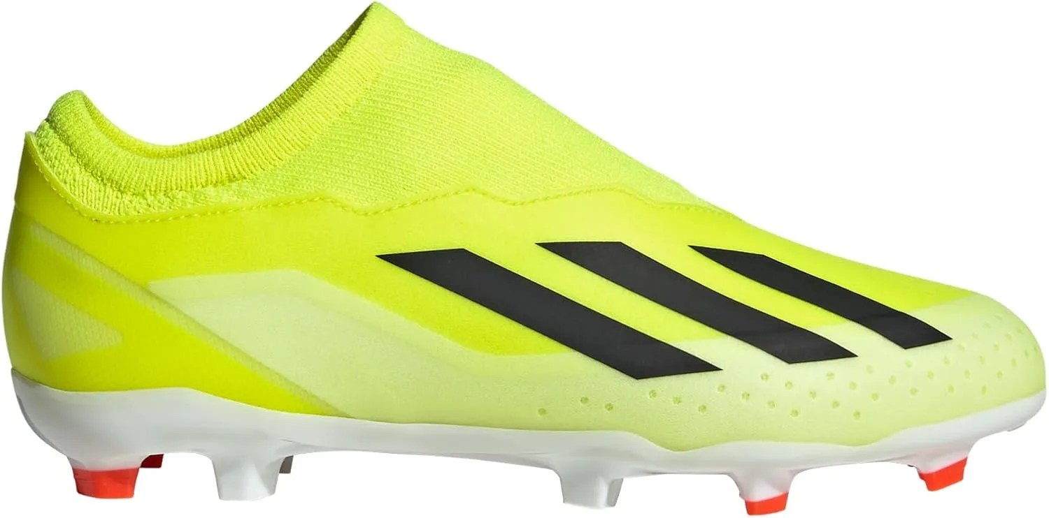 adidas Unisex-Child X Crazyfast League Laceless Firm Ground Sneaker