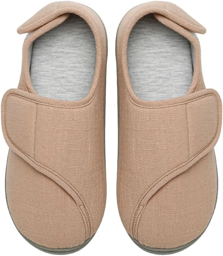 Adjustable Slippers, Shoes for Swollen Feet, Diabetic Edema Velcro Shoes, Suitable for Plantar Fasciitis, Bunions, Arthritis