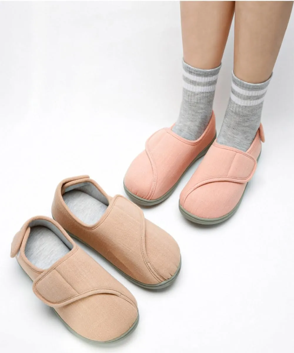 Adjustable Slippers, Shoes for Swollen Feet, Diabetic Edema Velcro Shoes, Suitable for Plantar Fasciitis, Bunions, Arthritis