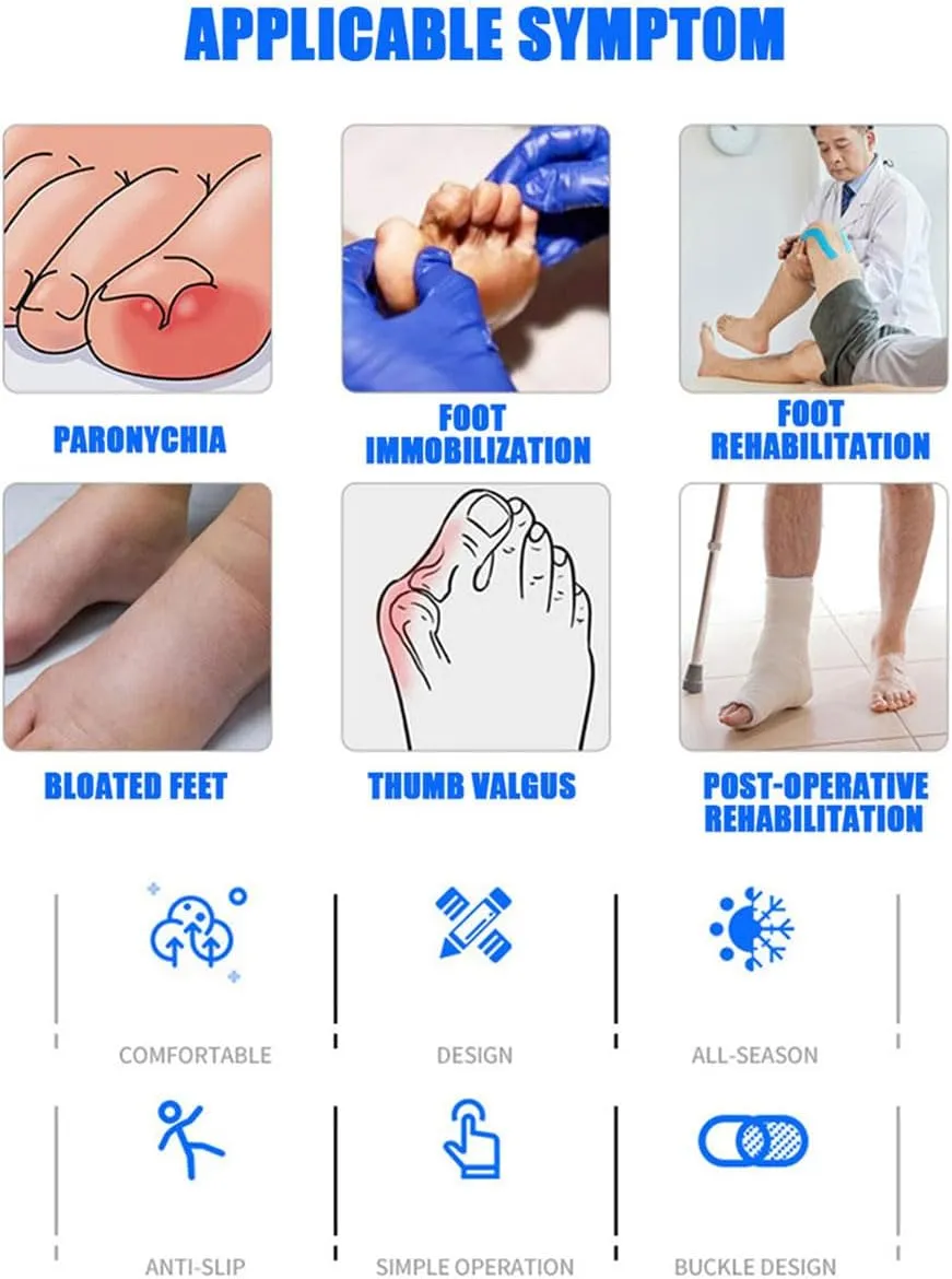 Adjustable Slippers, Shoes for Swollen Feet, Diabetic Edema Velcro Shoes, Suitable for Plantar Fasciitis, Bunions, Arthritis