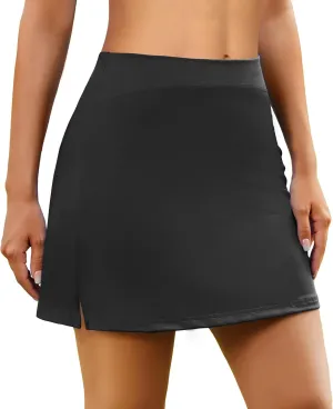 ADOME Women's Athletic Skort Golf Skirt with Pockets Shorts Active Tennis Running Workout Sports___