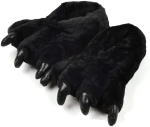Adult Unisex Leopard Claw Slippers - Comfortable Warm Animal Slippers