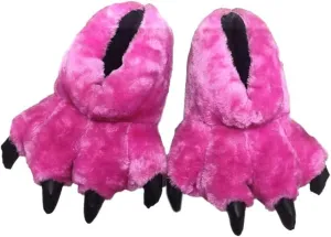 Adult Unisex Leopard Claw Slippers - Comfortable Warm Animal Slippers