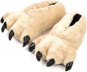 Adult Unisex Leopard Claw Slippers - Comfortable Warm Animal Slippers