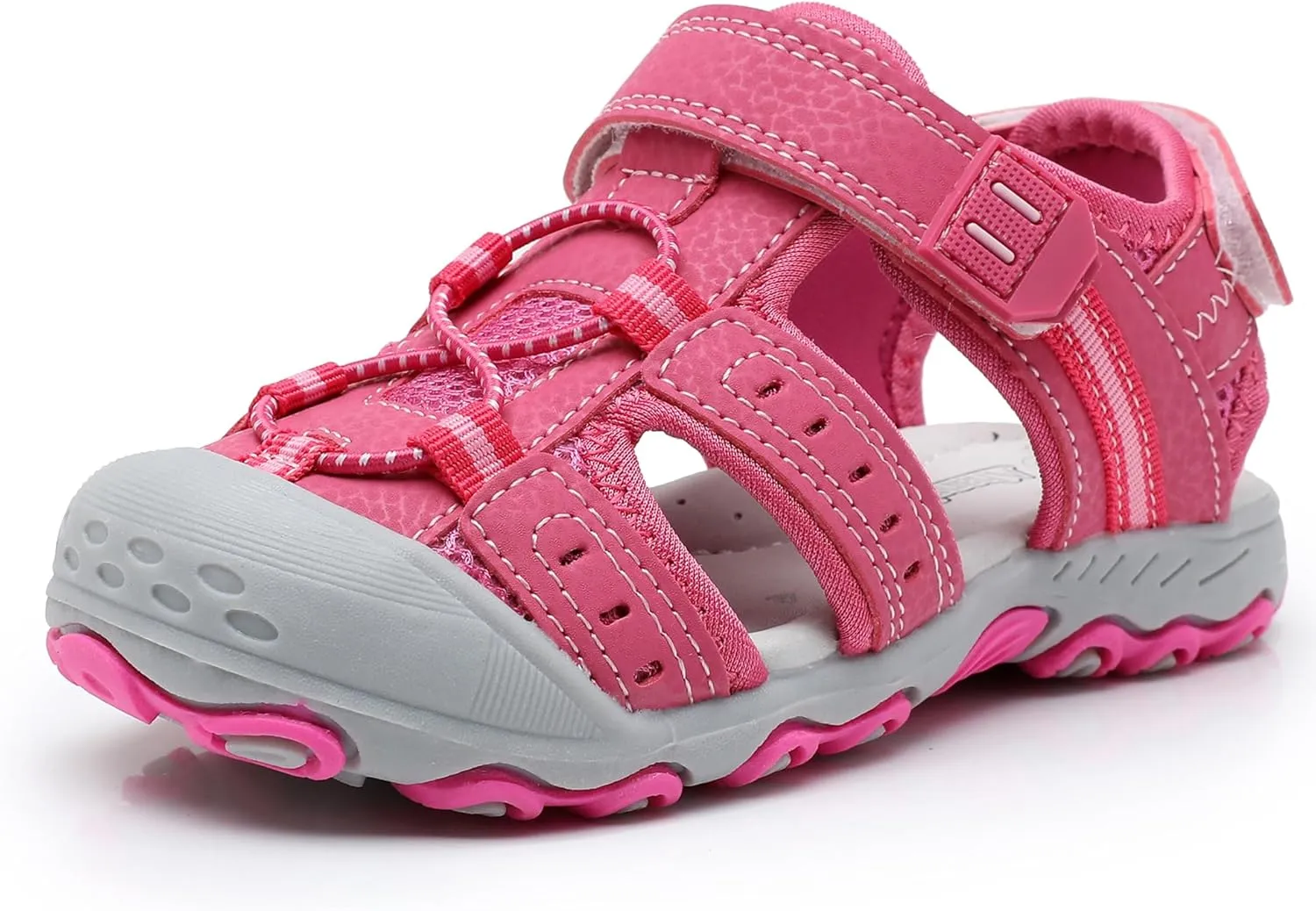 Ahannie Boys Girls Outdoor Sport Sandals,Kids Closed Toe Beach Sandals, Toddler Summer Shoes
