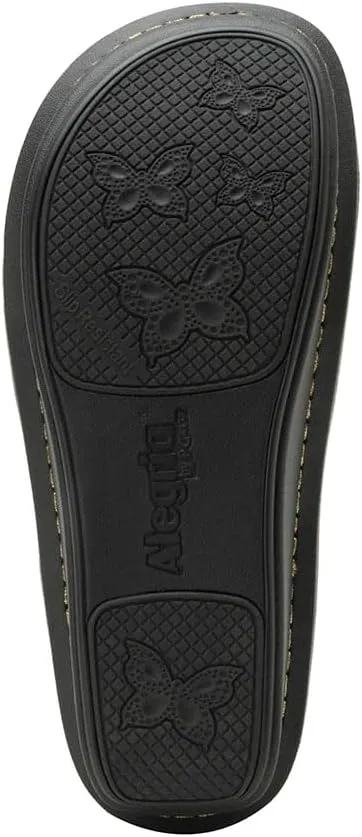 Alegria Women Kelsi Cross Strap Adjustable Leather Sandal