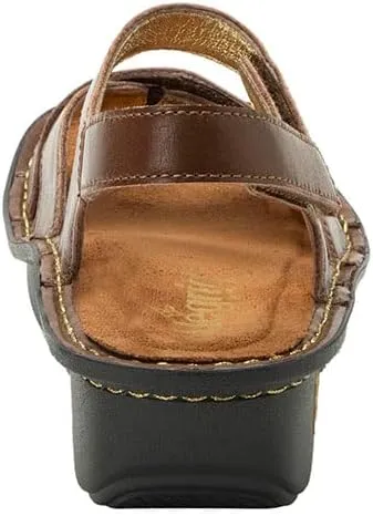 Alegria Women Kelsi Cross Strap Adjustable Leather Sandal