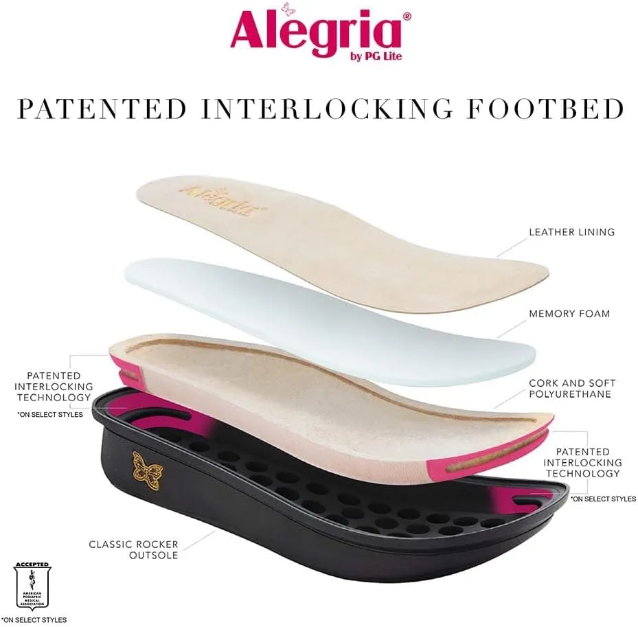 Alegria Women Kelsi Cross Strap Adjustable Leather Sandal