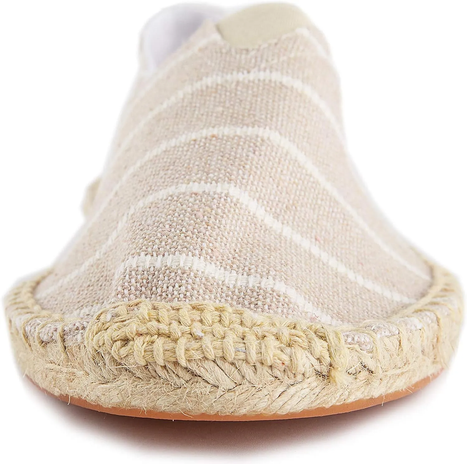 Alexis Leroy Women's Summer Stripe Canvas Flat Espadrilles