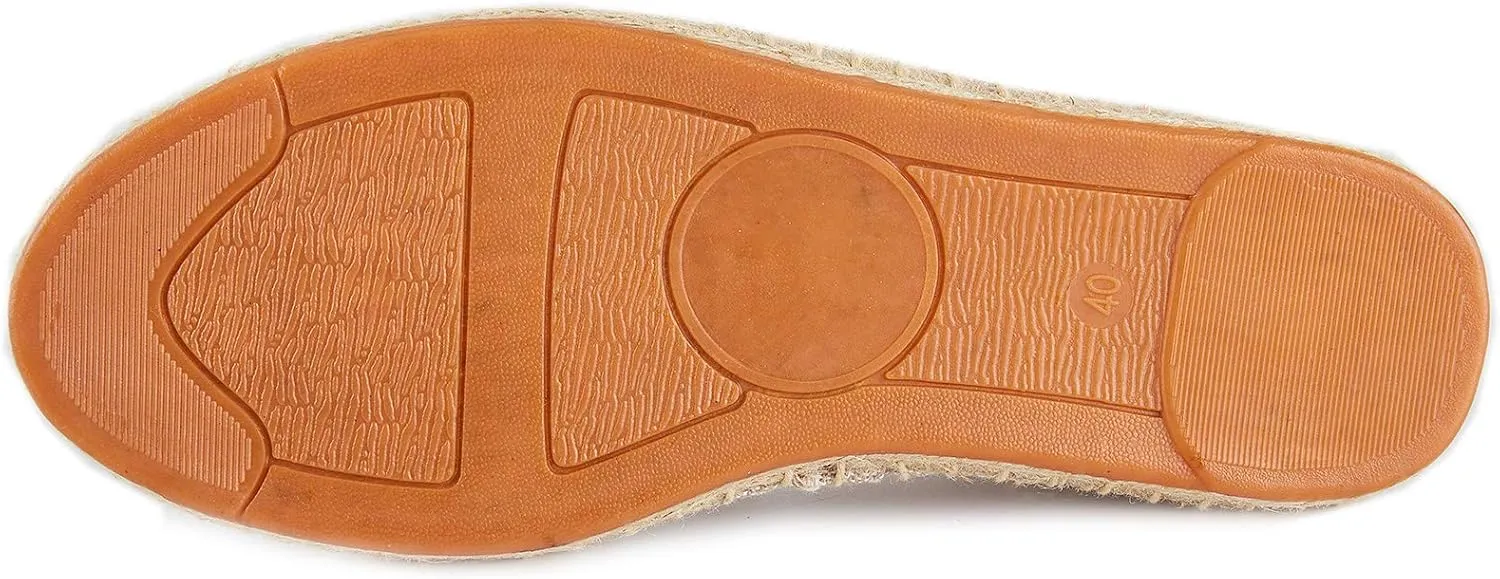 Alexis Leroy Women's Summer Stripe Canvas Flat Espadrilles