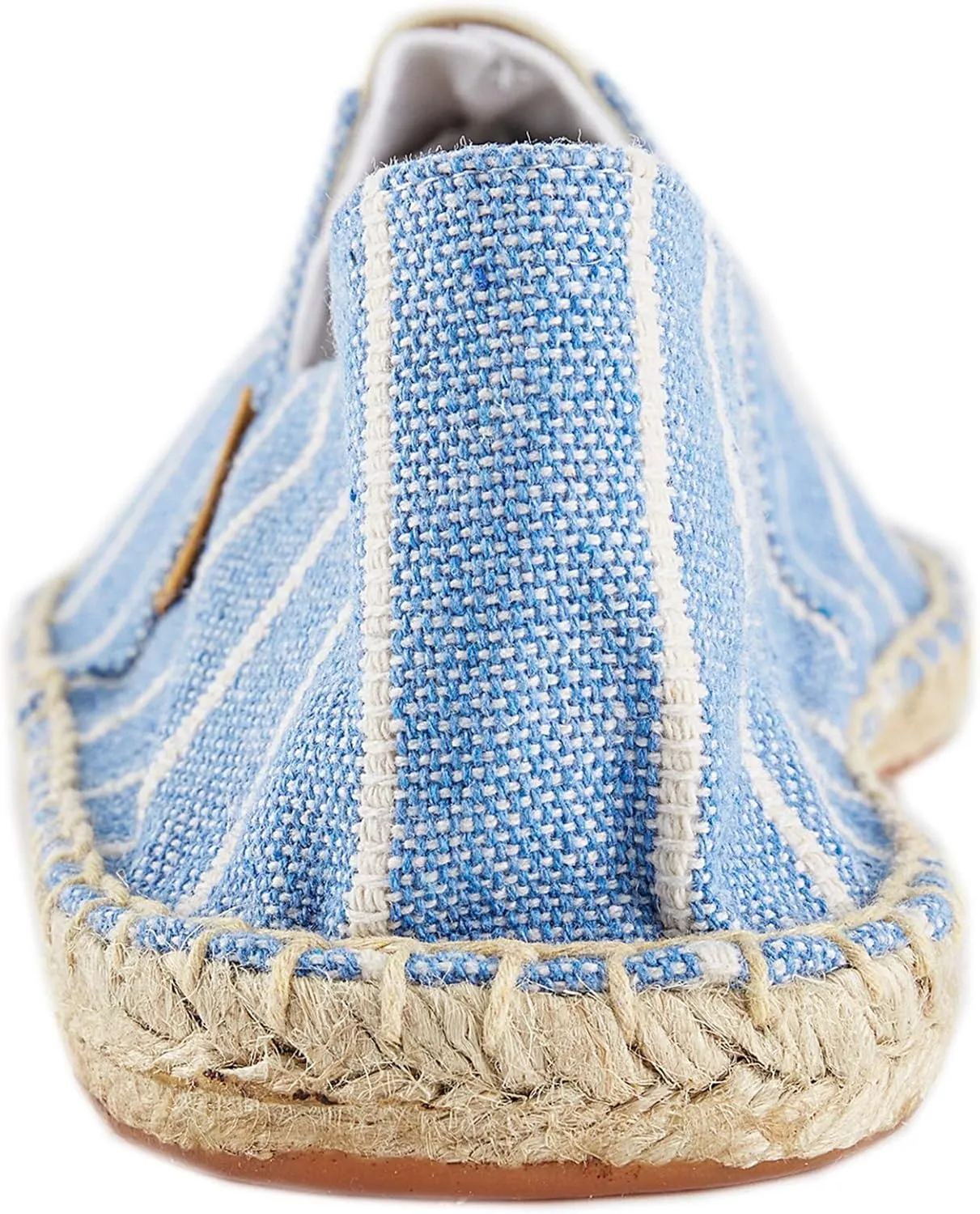 Alexis Leroy Women's Summer Stripe Canvas Flat Espadrilles