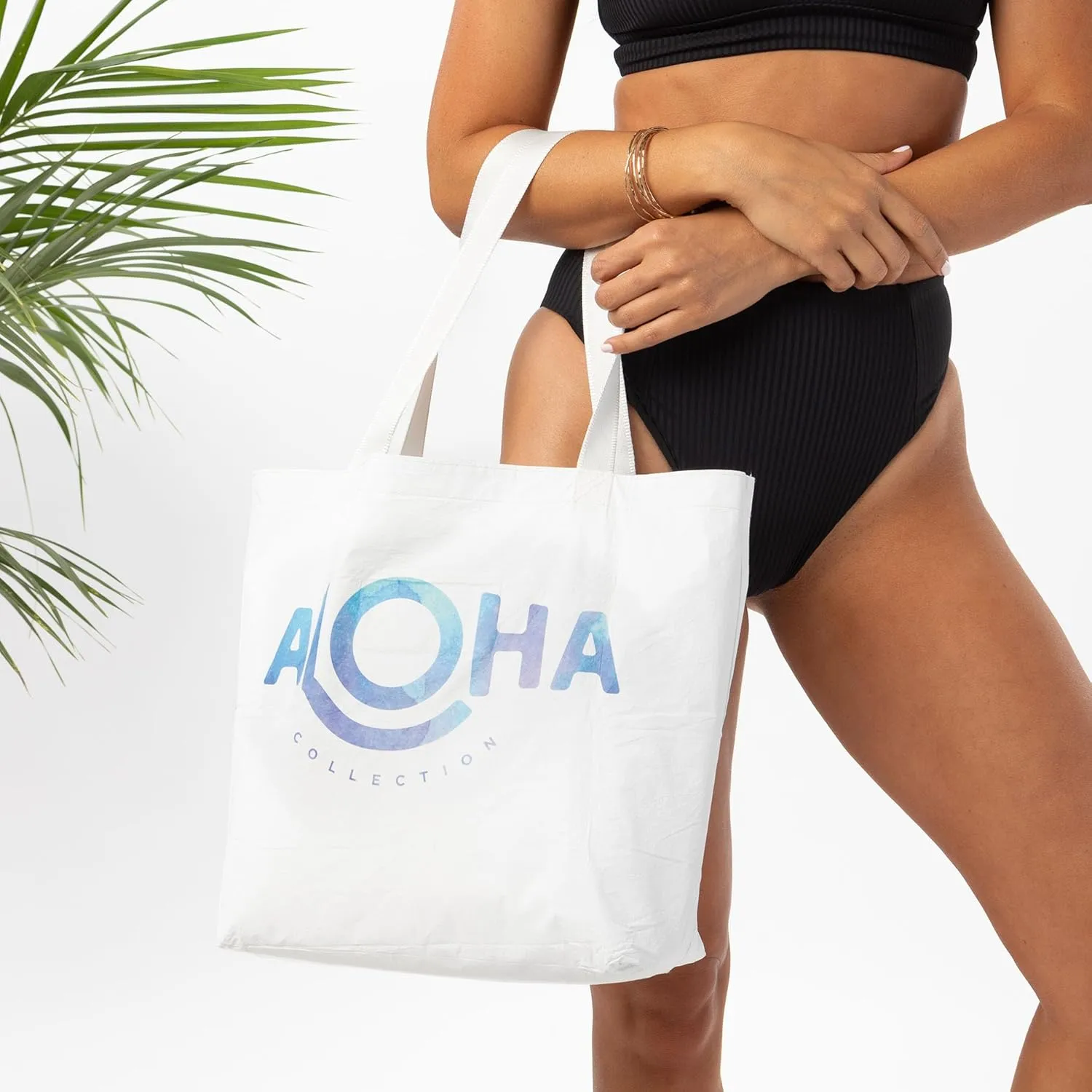 ALOHA Collection Reversible Tote - Splash-Proof Beach & Travel Tote, Easy to Clean (17" x 13")