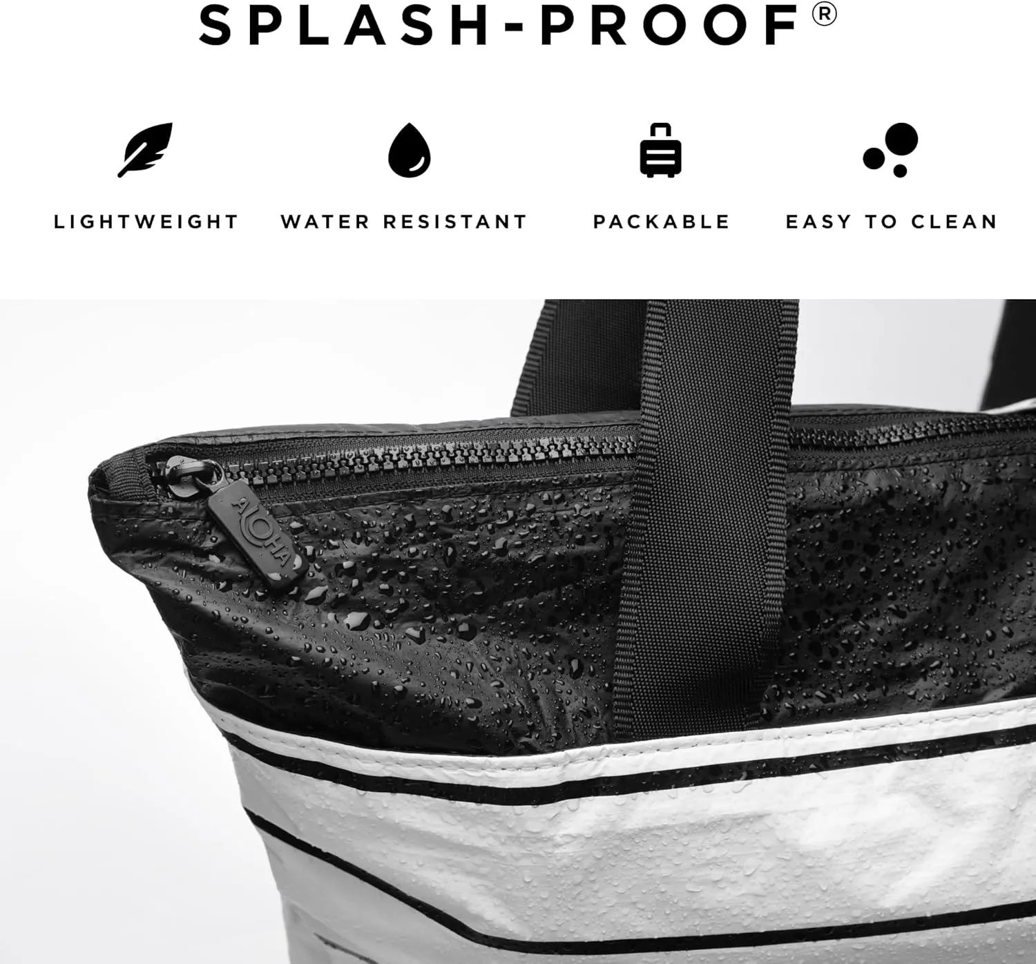 ALOHA Collection Tote | Lightweight, Packable, and Splash-Proof Beach Tote Bag | Easy to Clean