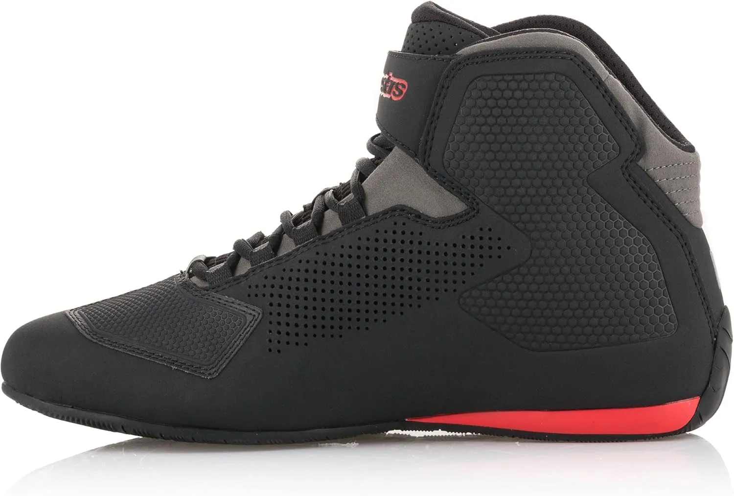 Alpinestars Sektor Vented Shoes - Black/Gray/Red - 13.5