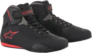 Alpinestars Sektor Vented Shoes - Black/Gray/Red - 8
