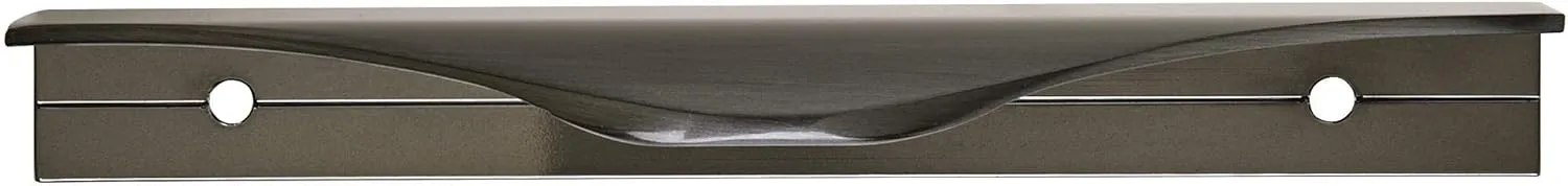 Amerock | Cabinet Edge Pull | Black Chrome | 4-3/16 inch (106 mm) Center to Center | Aloft | 1 Pack | Drawer Pull | Drawer Handle | Cabinet Hardware