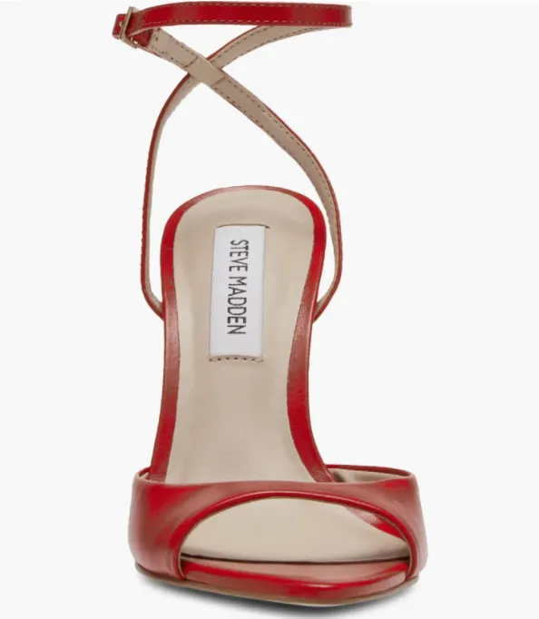Ankle Strap Pointed Toe Block Heel