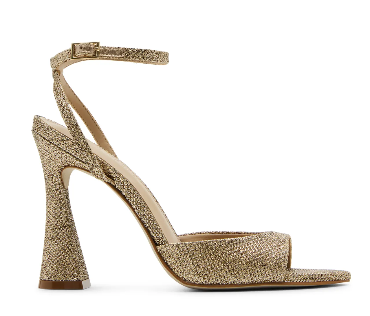 Ankle Strap Pointed Toe Block Heel