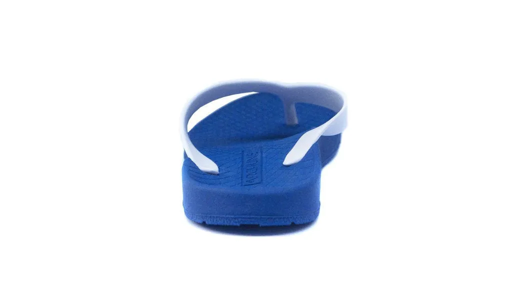 Archline Kids Orthotic Flip Flops – Blue/White