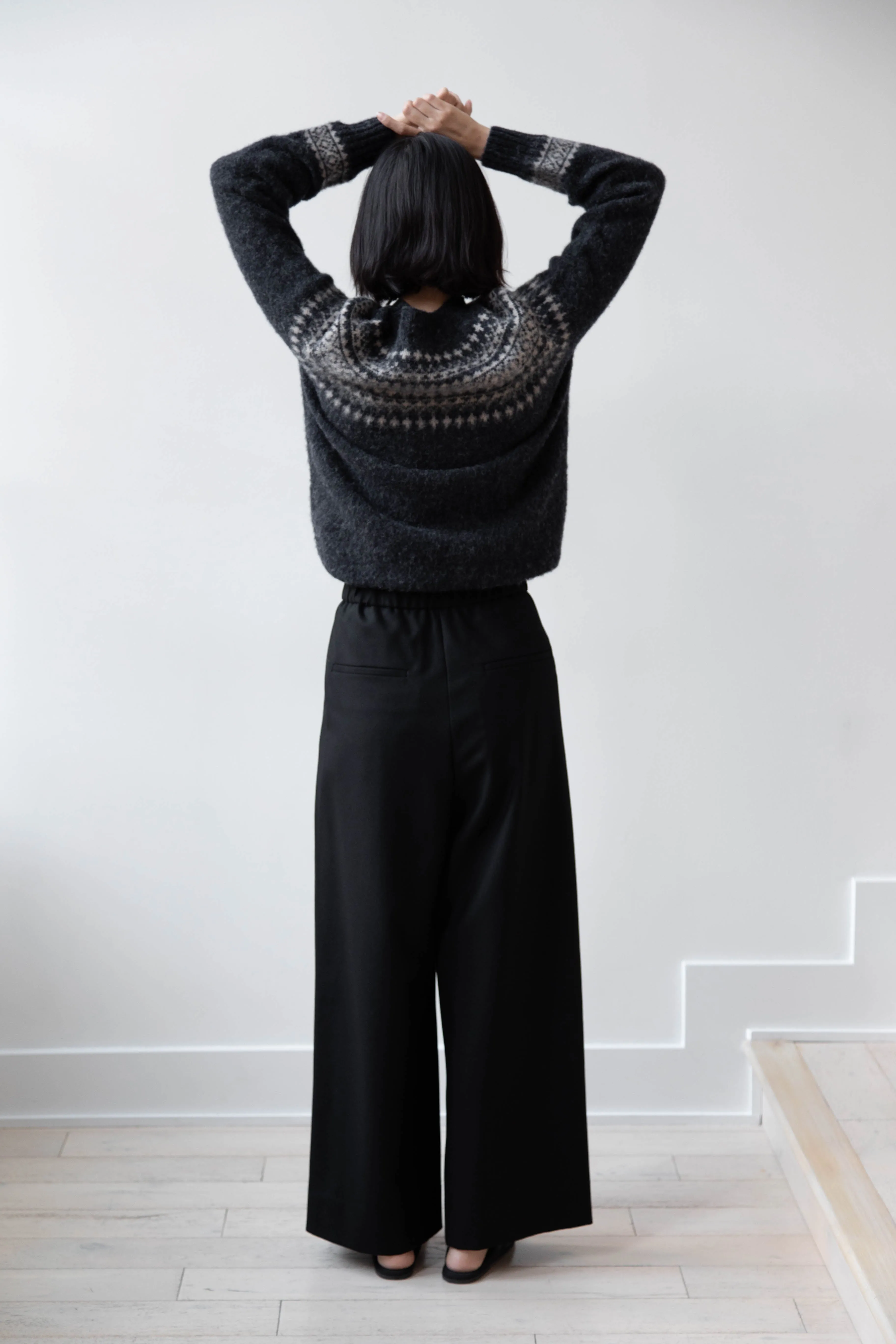 Aton | Wide Easy Pants in Black