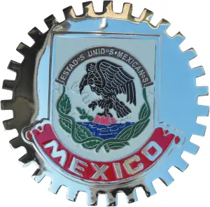 B1102 Mexican Eagle Crest Car Grille Badge Mexico