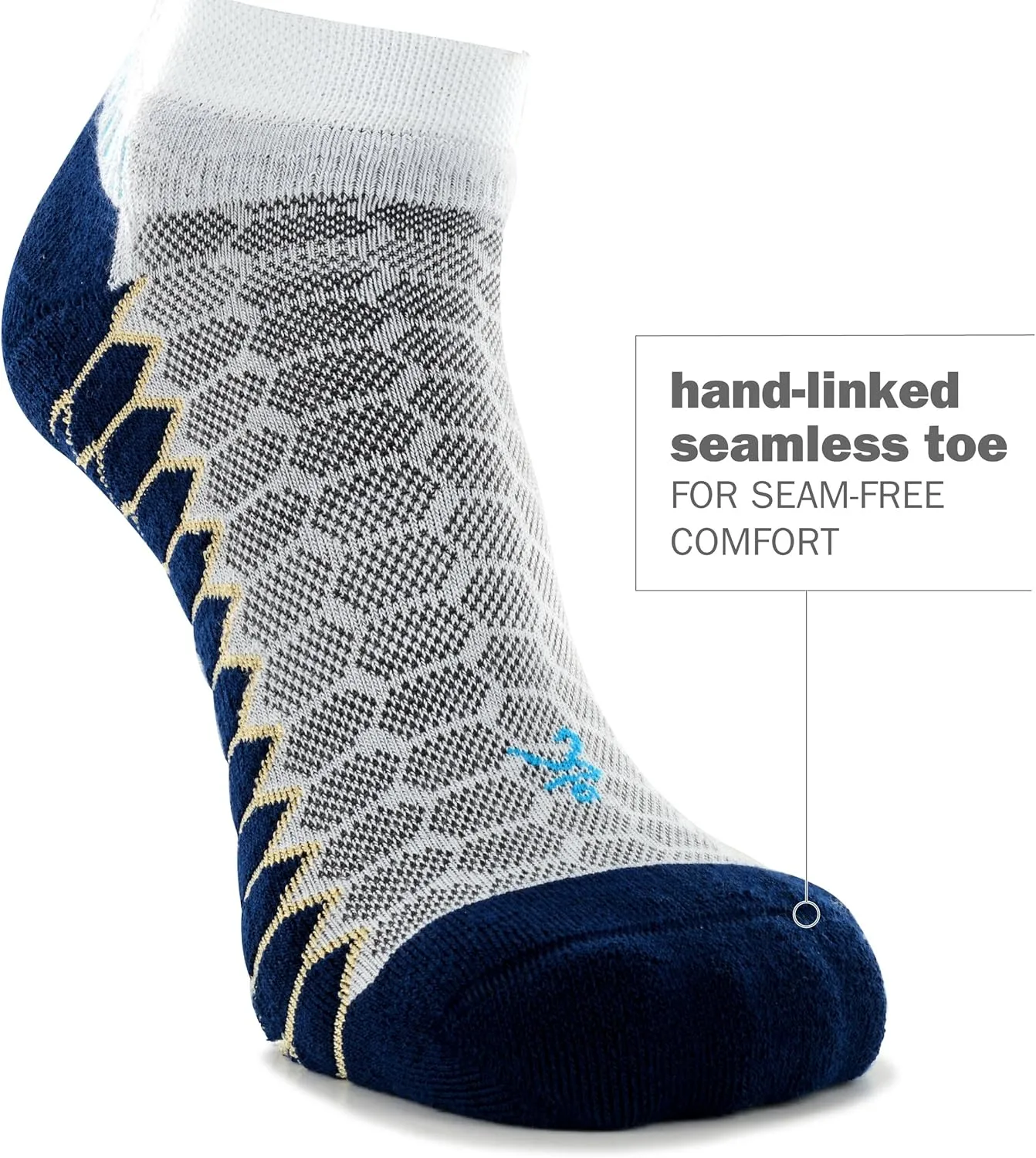 Balega Unisex Adult Silver Compression Fit Performance No Show Athletic Running Socks (1 Pair)