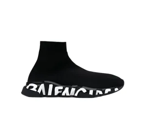 Balenciaga Speed Graffiti Trainers Black