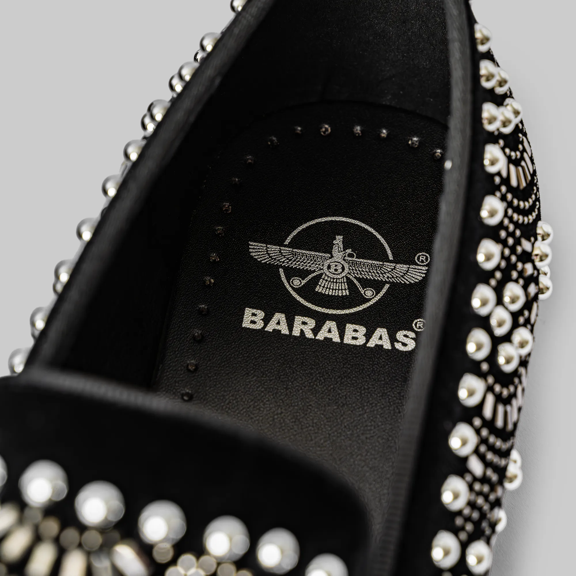 Berlin Rhinestone Pearl Loafers Shoes Black/Silver