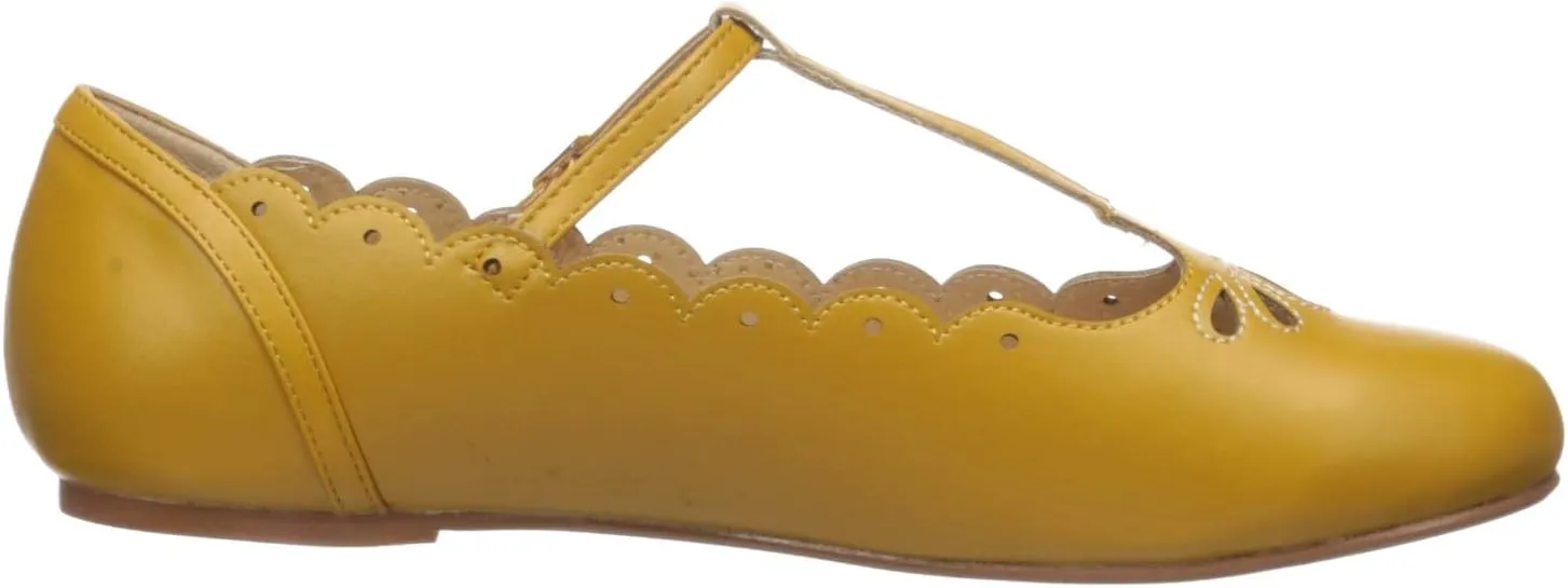 Bettie Page Women's Pinup, Retro, Vintage Flat Sandal