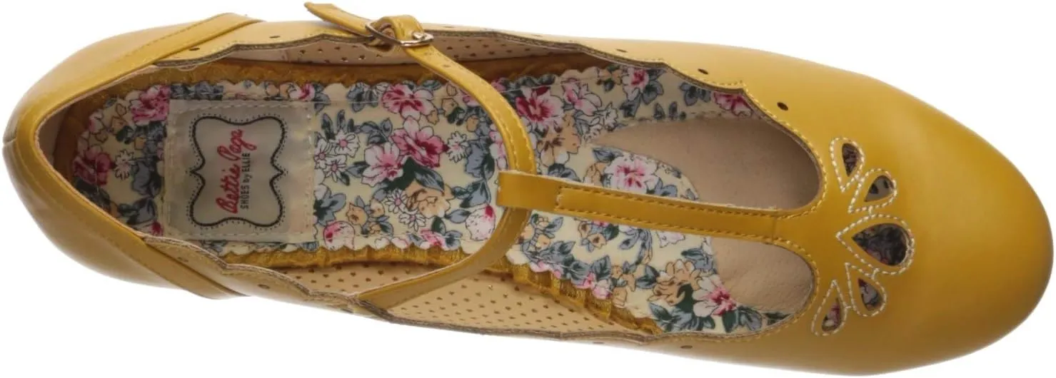 Bettie Page Women's Pinup, Retro, Vintage Flat Sandal