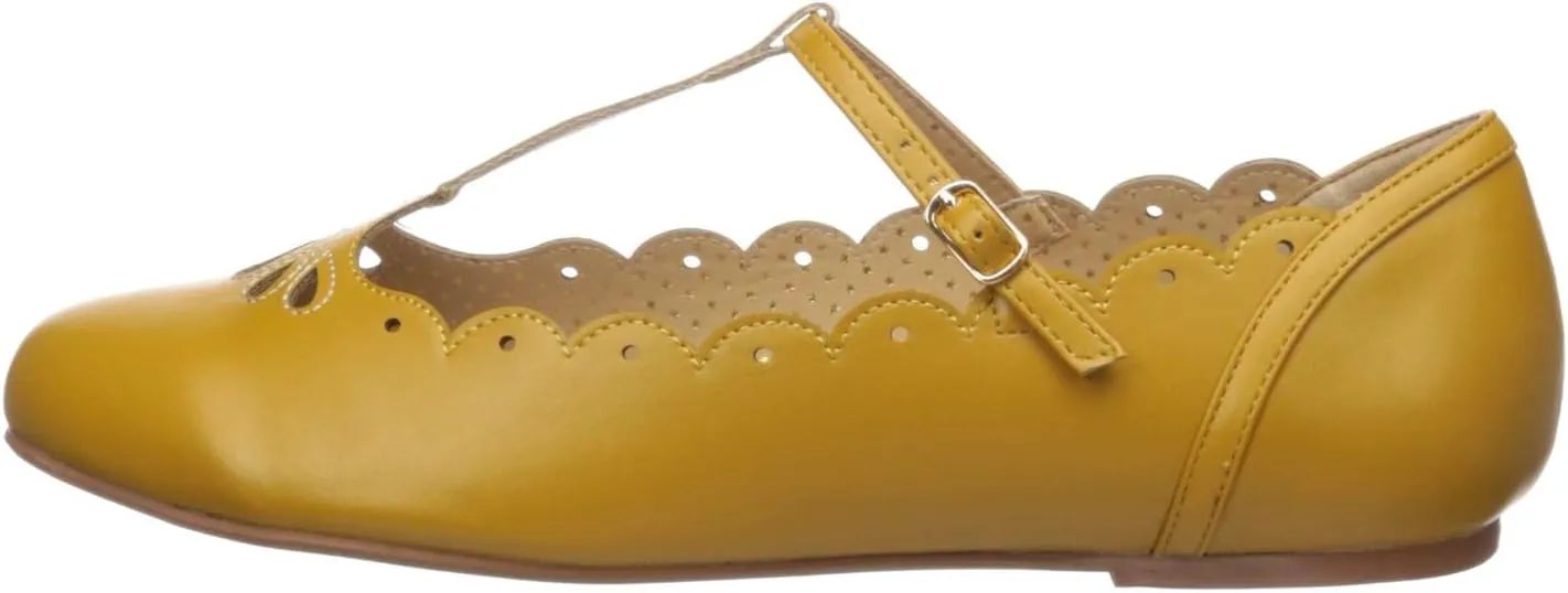 Bettie Page Women's Pinup, Retro, Vintage Flat Sandal