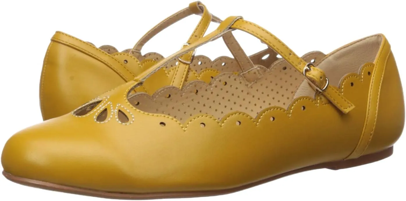 Bettie Page Women's Pinup, Retro, Vintage Flat Sandal