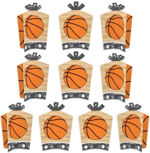 Big Dot of Happiness Nothin’ but Net - Basketball - Table Decorations - Baby Shower or Birthday Party Fold and Flare Centerpieces - 10 Count