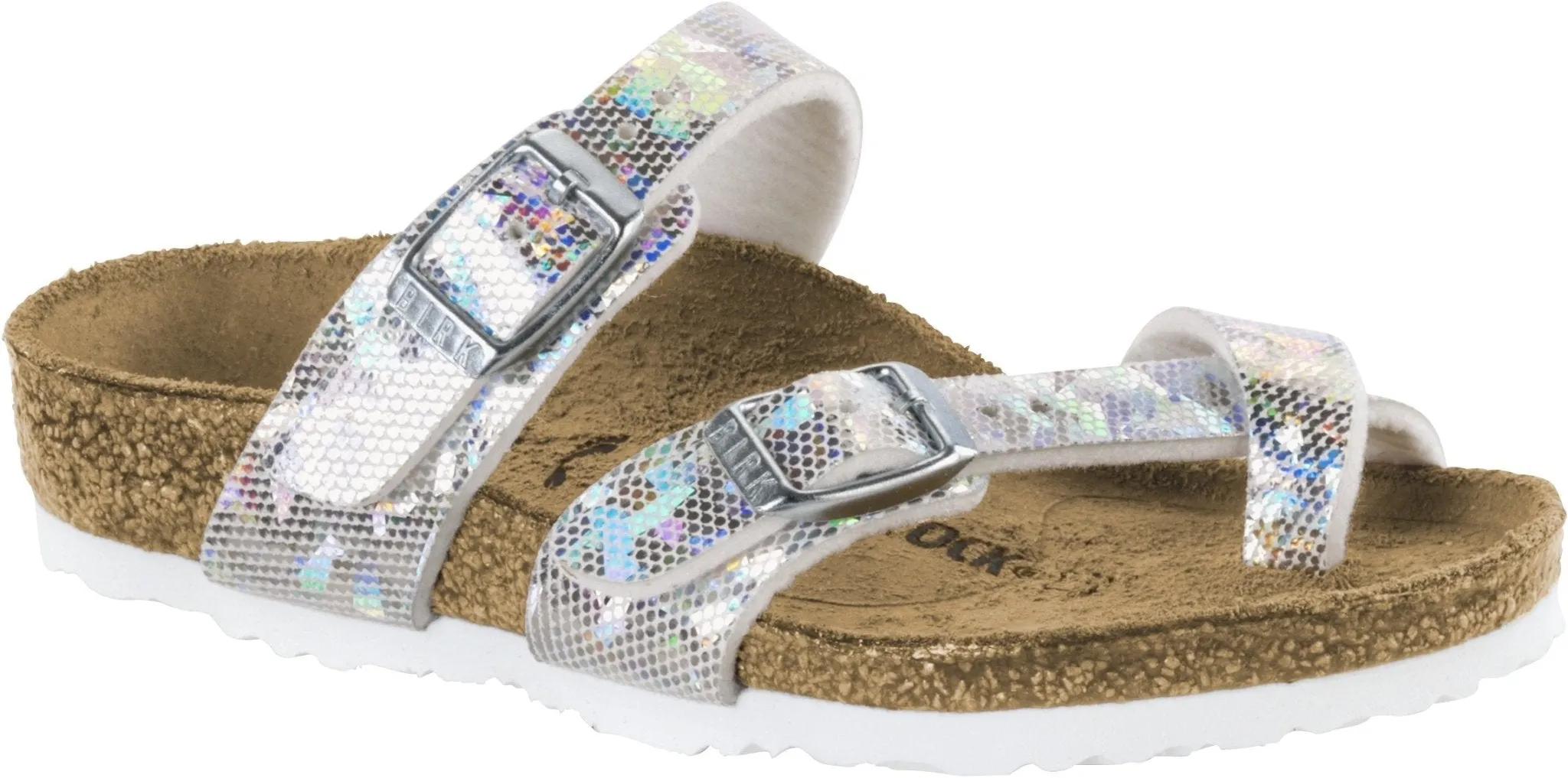 Birkenstock Mayari Kids Holographic Silver Birko Flor