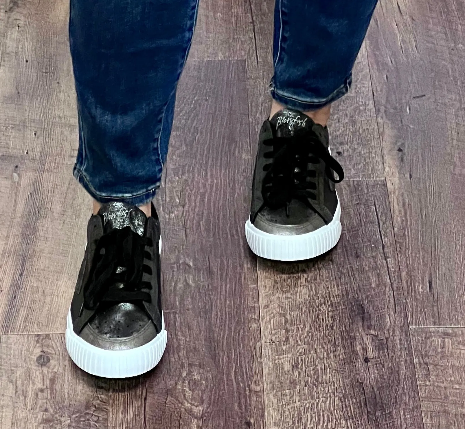 Blowfish Willa In Black Shimmer FINAL SALE